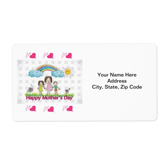 母の日ラベル ラベル (正面)