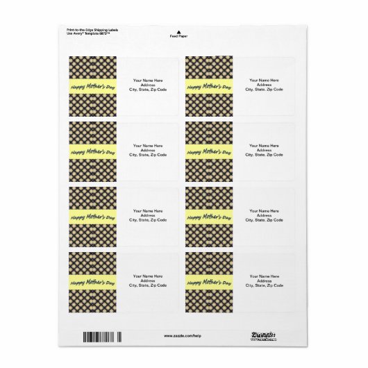 母の日ラベル ラベル (フルシート)