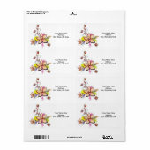 母の日ラベル ラベル (フルシート)