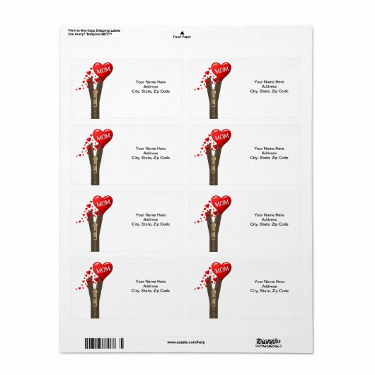 母の日ラベル ラベル (フルシート)