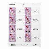 母の日ラベル ラベル (フルシート)