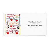 母の日ラベル ラベル (正面)