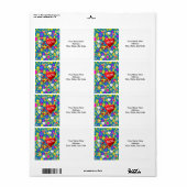 母の日ラベル ラベル (フルシート)