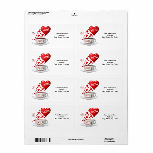 母の日ラベル ラベル (フルシート)