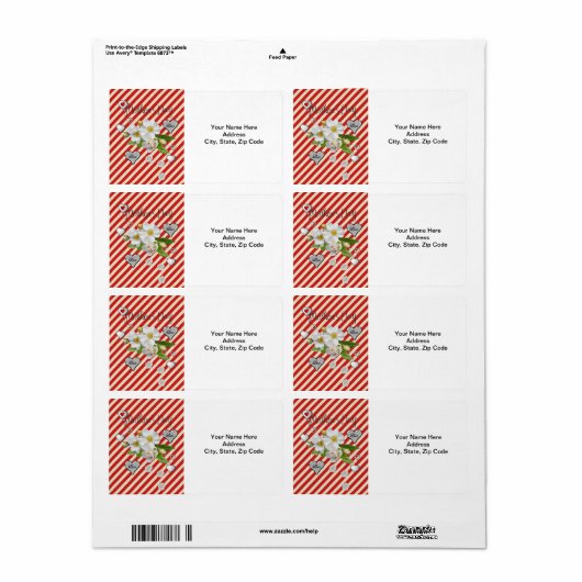 母の日ラベル ラベル (フルシート)