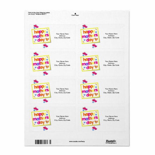 母の日ラベル ラベル (フルシート)