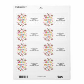 母の日ラベル ラベル (フルシート)