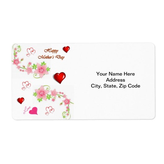 母の日ラベル ラベル (正面)