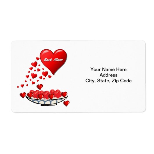 母の日ラベル ラベル (正面)