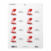 母の日ラベル ラベル (フルシート)