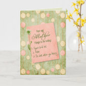 母の日リストカード カード (黄色い花)