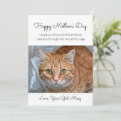 母の日レスキュー猫のホリデーカード シーズンカード (スタンド正面)