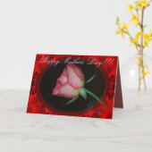 母の日レッドローズグリーティングカード カード (黄色い花)