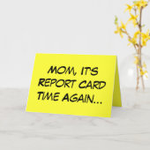 母の日レポートカードグリーティングカード カード (黄色い花)