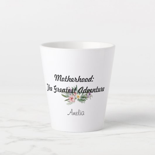 母の日ワイルドフラワー感謝ラテマグ カフェラテマグ (正面)