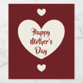 母の日ワインボトルラベル ワインラベル (シングルラベル)