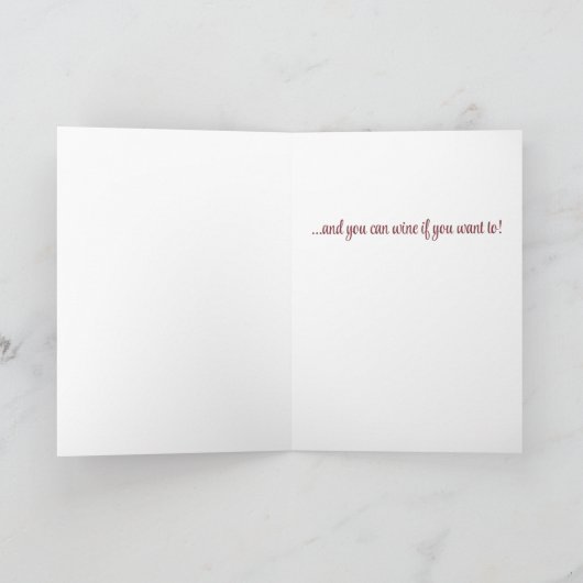 母の日ワイン カード (内部)