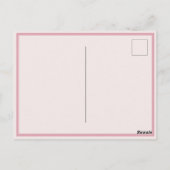 母の日ヴィンテージ動揺してピンク緑の花 ポストカード (裏面)