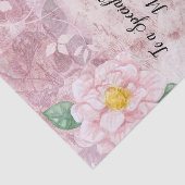母の日ヴィンテージ動揺してピンク緑の花 薄葉紙 (詳細)