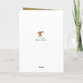 母の日ヴィンテージ母と女の子 カード (裏面)