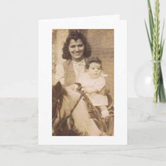 母の日ヴィンテージ カード (正面)