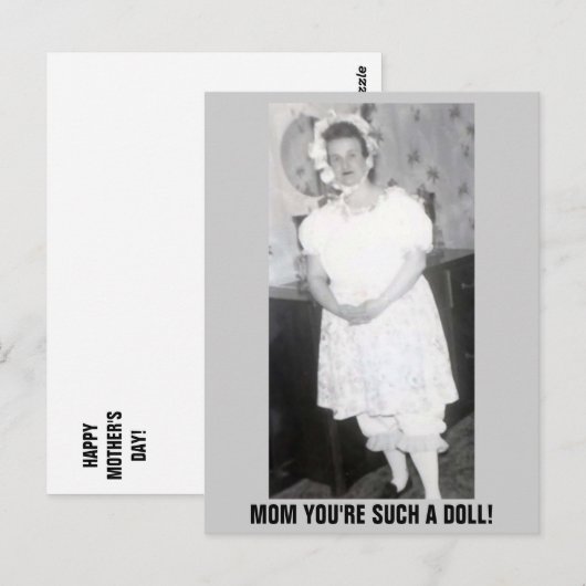 母の日人形 ポストカード (正面/裏面)