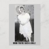 母の日人形 ポストカード (正面)