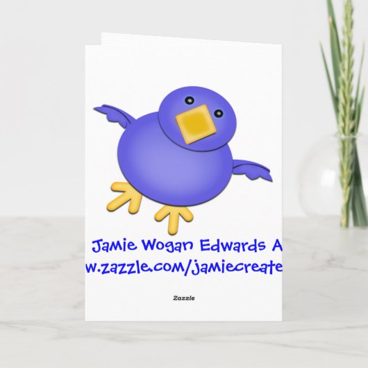 『母の日双子の母親』 カード (裏面)