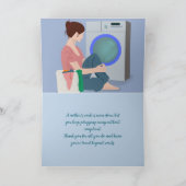 母の日取りカードを使わない仕事 サンキューカード (内部)