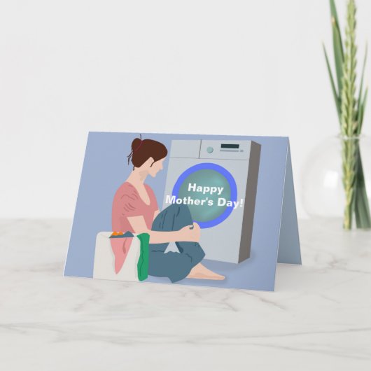 母の日取りカードを使わない仕事 サンキューカード (正面)