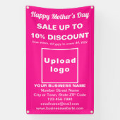 母の日売りビジネスピンク2.5' x 4'バナー 横断幕 (縦)