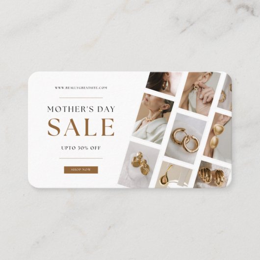 母の日売り割引カード 割引カード (正面)