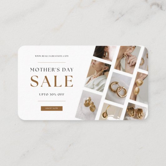 母の日売り割引カード 割引カード (裏面)