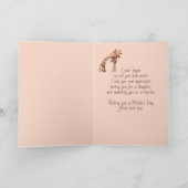 母の日娘おもしろいキリン動物 カード (内部)