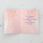 母の日孫娘ブルーバードガーデンバード カード (内部)