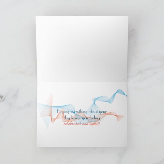 母の日帰り型のぶら下がった洗濯物 カード (内部)