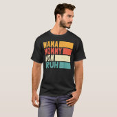 母の日引用文ママ母ブルママ人生 Tシャツ (正面フル)