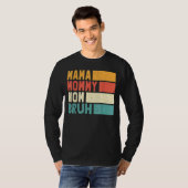 母の日引用文ママ母ブルママ人生 Tシャツ (正面フル)