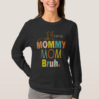 母の日引用文ママ母ブルママ人生 Tシャツ