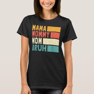 母の日引用文ママ母ブルママ人生 Tシャツ