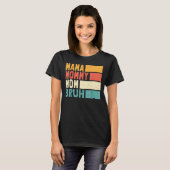 母の日引用文ママ母ブルママ人生 Tシャツ (正面フル)
