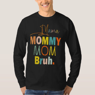 母の日引用文ママ母ブルママ人生 Tシャツ