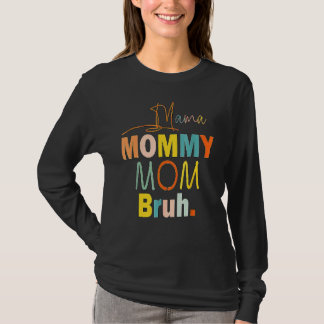 母の日引用文ママ母ブルママ人生 Tシャツ