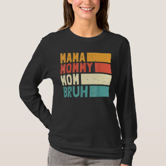 母の日引用文ママ母ブルママ人生 Tシャツ