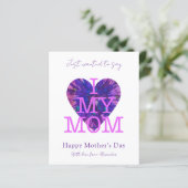 母の日引用文私は私の母の水の色のハートを愛する (スタンド正面)