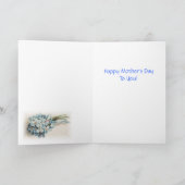 母の日忘れのバスケット カード (内部)