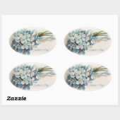 母の日忘れの声 楕円形シール (シート)