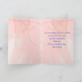 母の日恋人ブルーバードガーデンバード カード (内部)