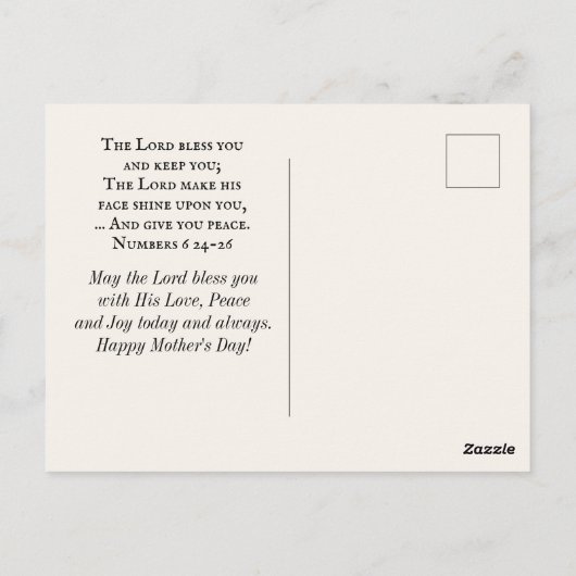 母の日恵みフローラ水彩聖書 ポストカード (裏面)