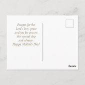 母の日恵み聖書聖句エレガントフローラ ポストカード (裏面)
